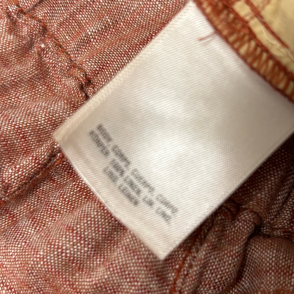 Anthropologie Hei Hei Linen pants burnt orange size XS - Picture 10 of 16